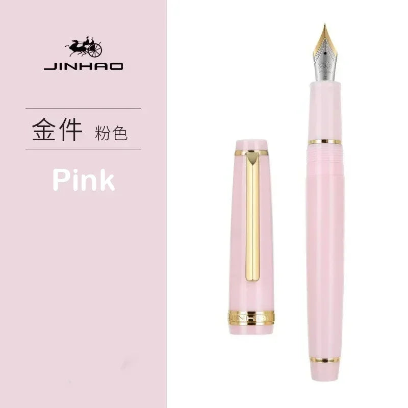 Jinhao 82 Fountain Pen Luxury Acrylic Ink Pen Spin  EF F M Nib Elegante Business Office School Supplies Writing Pen Stationery