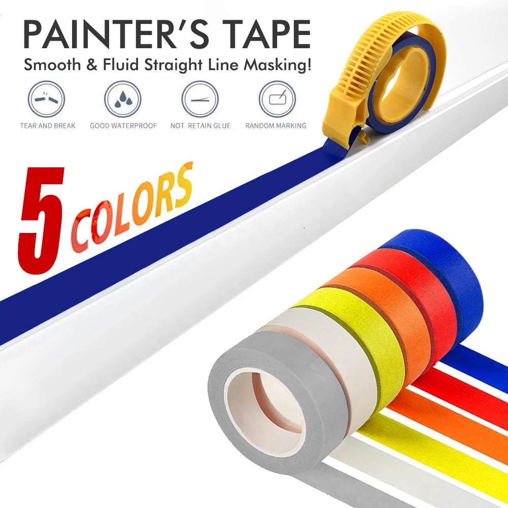 Painter Masking Tape Applicator Dispenser Machine Adhesive Tape with Tape Cutting Tool for Repair and Beautify Crack in Tile