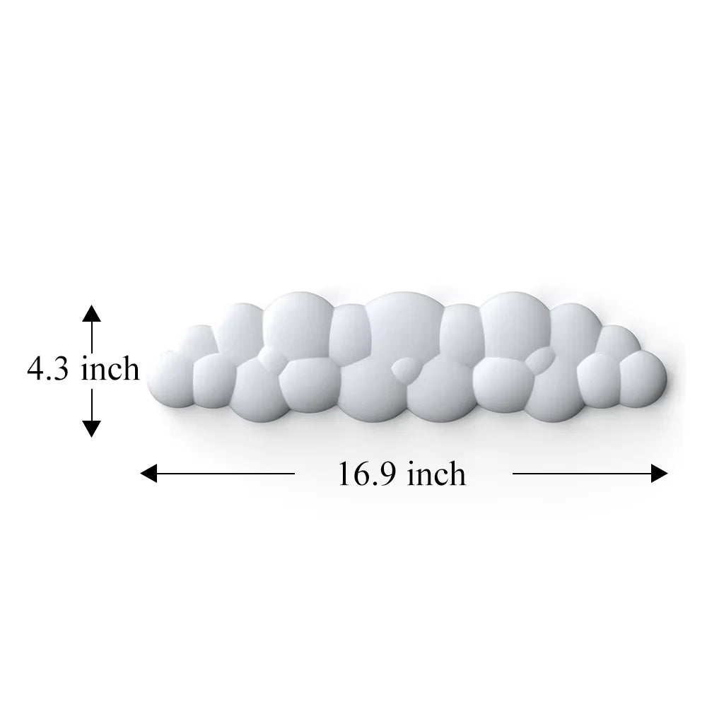 Keyboard Cloud Wrist Rest Pad Anti-Slip Desk Mat Memory Foam Palm Rest Ergonomic Mouse Pad Typing Wrist Rest for Office