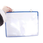 Wall Hanging A4 Receipt Organizer Waterproof Water Resist Document Storage Bag PVC Transparent File Folder for Classroom Office
