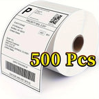 500/350 Sheets 4"x6" 4''x4'' Thermal Label Paper 100x150mm Adhesive Stickers For Thermal Shipping Labels Express Barcode Label