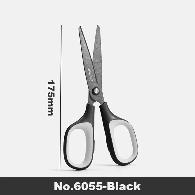 Deli Anti Stick Anti Rust Scissors School Stainless Steel Scissors Home Office DIY Handicraft Made Tools Stationery Scissors