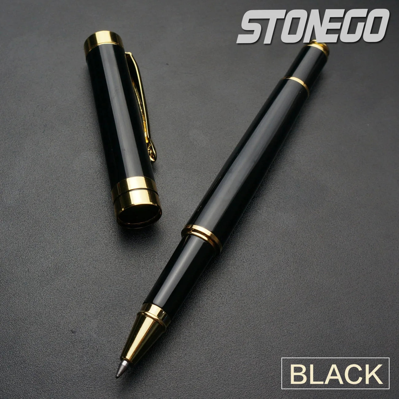 STONEGOP remium Ballpoint Pen Retractable Lacquer Rollerball Pen Smooth Writing Roller Ball Pen Elegant Executive Signature Pen