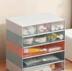 Desk Storage Drawers Desk Document Sundries Holder Cosmetic Desktop Organizer Box Cabinet Home Office Stationery Stackable Box