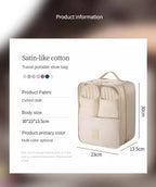 Travel Shoe Bag Storage Bag Washed Diagonal Breathable Mesh Multiple Pairs of Shoes Portable Shoe Box for Business Trips