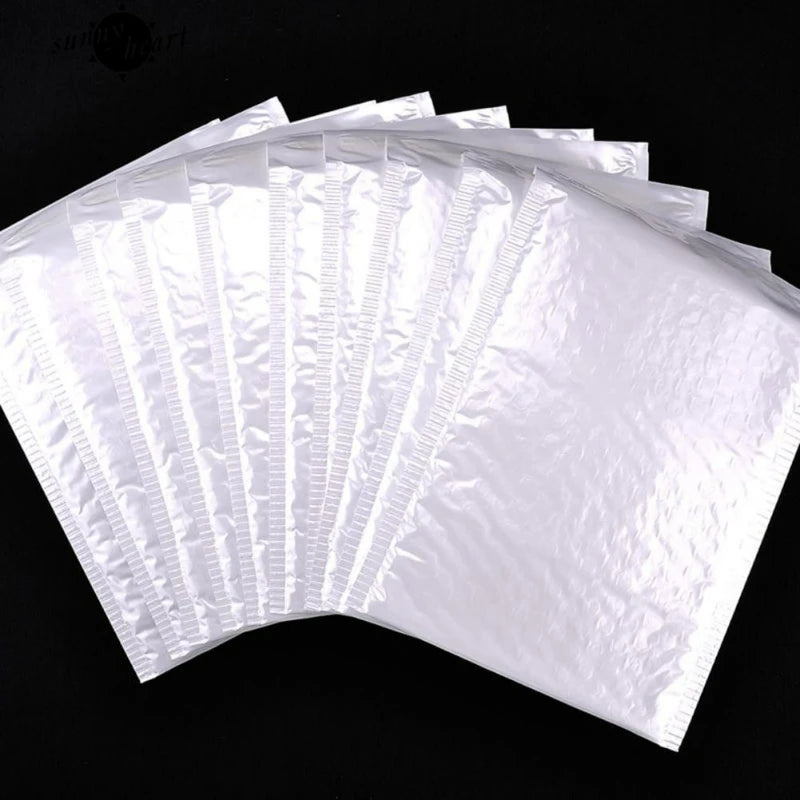 10-100Pcs Multi-size White Bubble Envelopes Bag Thicken Waterproof Light Self Seal Shipping Bag Bubble Padding Storage Organizer