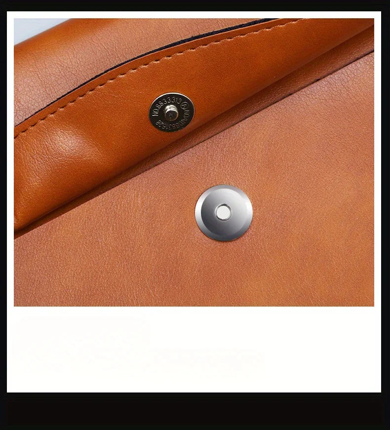 Large Capacity A4 File Folder Organizer with Double-Layer Laptop Protective Sleeve Storage Bag