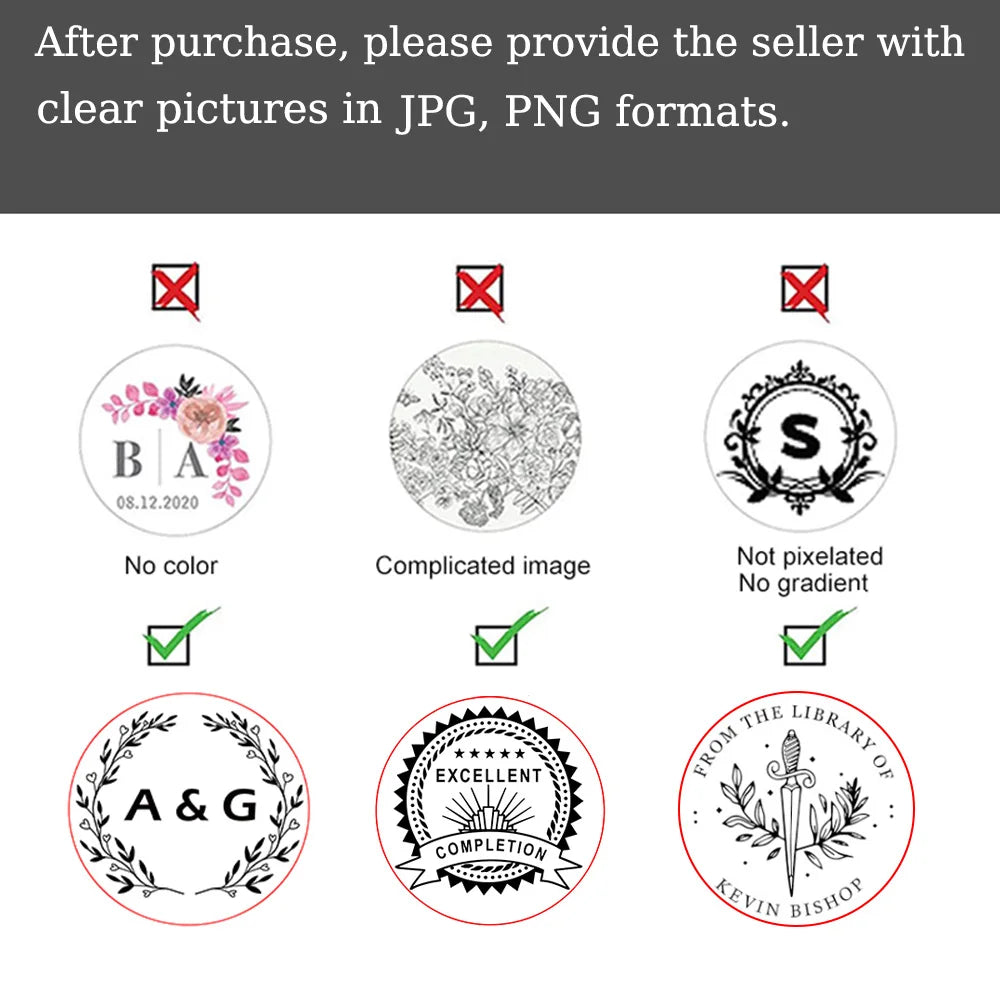 Embosser Stamp Customized Private Logo Customization Library Book Invitation Wedding Embossing Stamp Company Paper Leather Seals