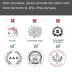Embosser Stamp Customized Private Logo Customization Library Book Invitation Wedding Embossing Stamp Company Paper Leather Seals