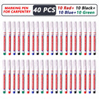 iLMH 4-40Pcs Deep Hole Long Nib Head Marker For Metal Perforating Pen Waterproof Bathroom Woodworking Decor Multi-Purpose Tool