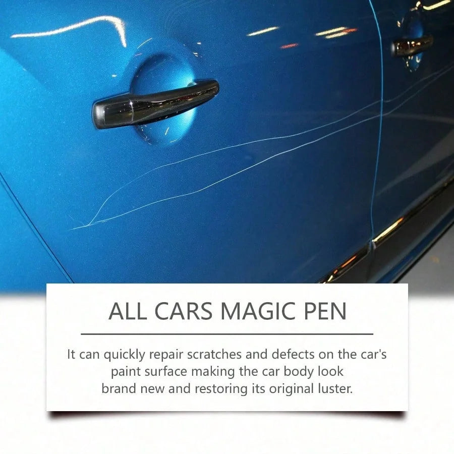 Car Scratch Repair Magic Pen, Universal Car Body Paint Scratch Remover, a Quick Car Scratch Repair and Maintenance Tool Suitable for Both Cars and Households.
