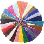 100pcs/lot 13cm Tassel Silk Fringe Silky Floss Bookmark Tassels Mini Tassels For DIY Craft Jewelry Making Souvenir Bookmarks