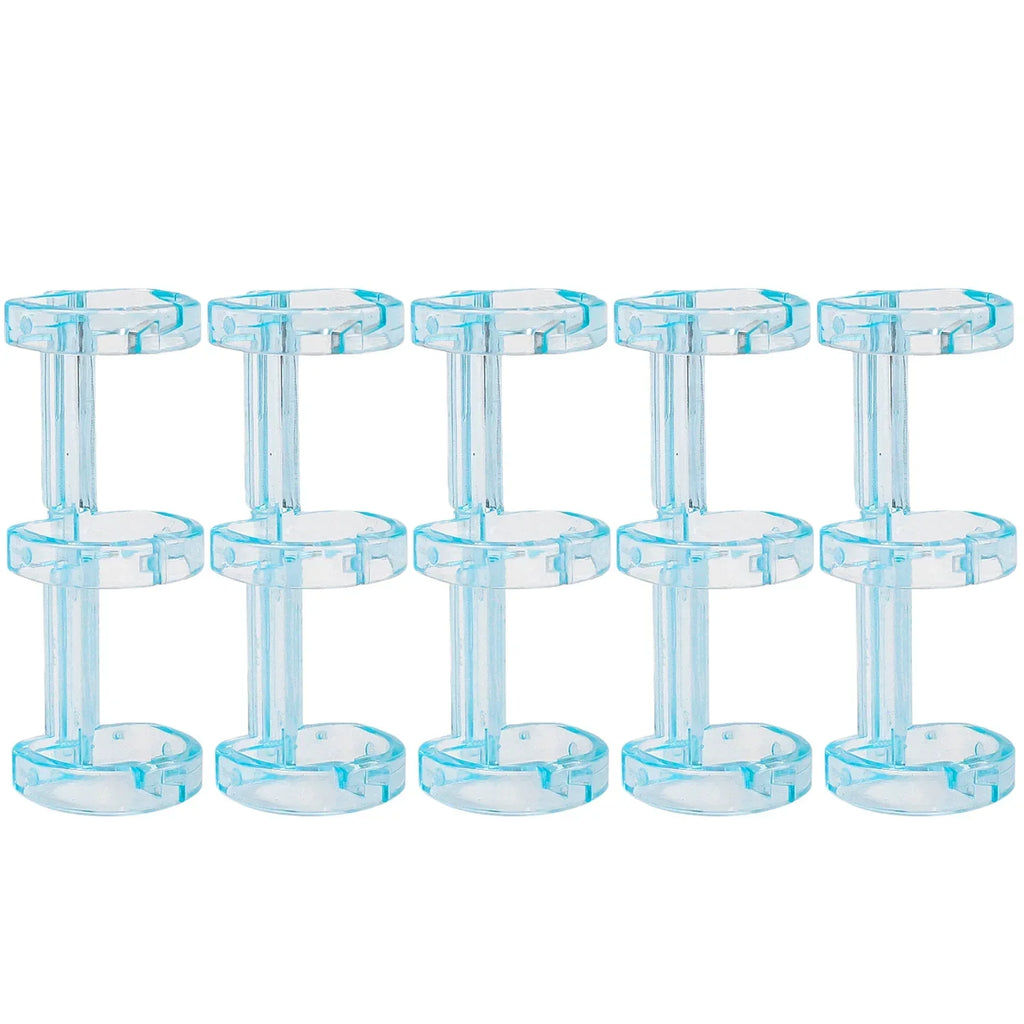 Removable Binder Book Binding Rings Plastic Book Rings Clear Folder Binder Clips Scrapbook Binding Button School Loose Leaf Clip