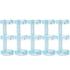 Removable Binder Book Binding Rings Plastic Book Rings Clear Folder Binder Clips Scrapbook Binding Button School Loose Leaf Clip