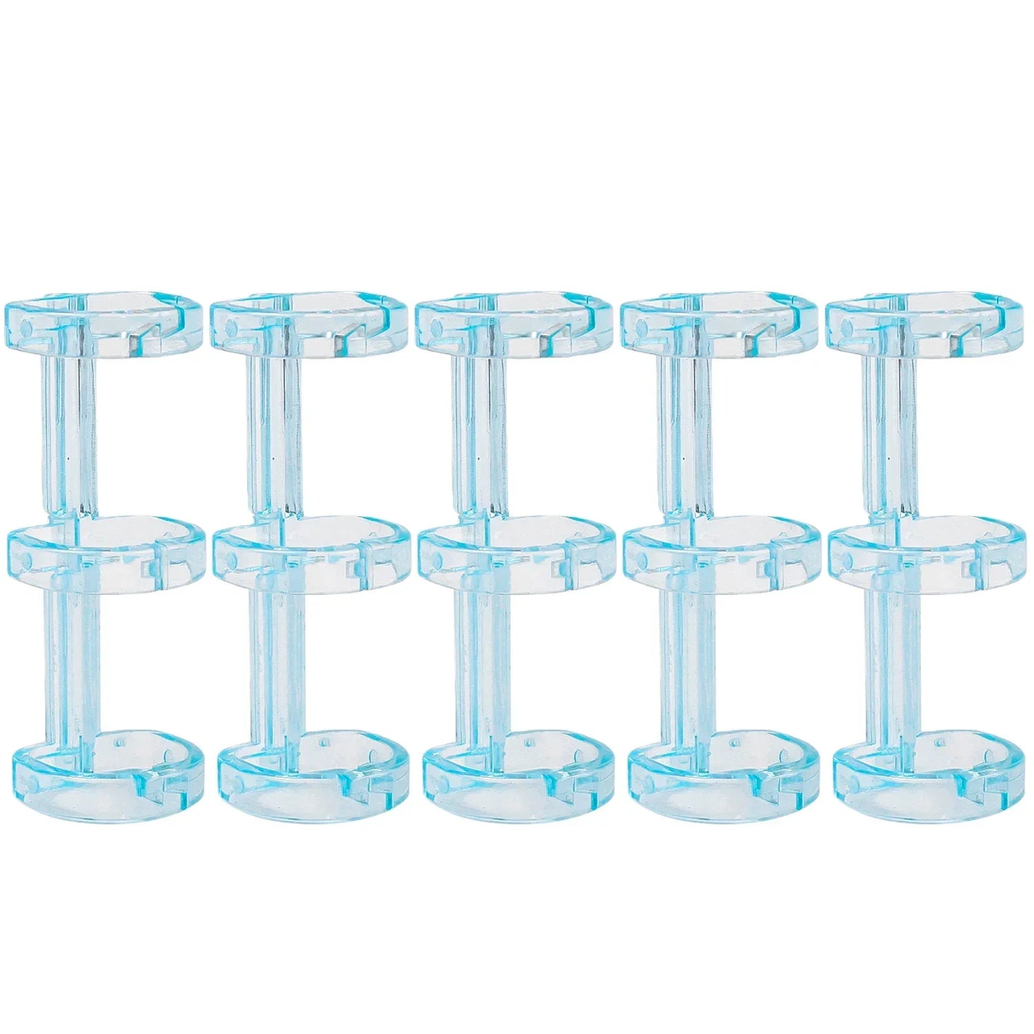 Removable Binder Book Binding Rings Plastic Book Rings Clear Folder Binder Clips Scrapbook Binding Button School Loose Leaf Clip