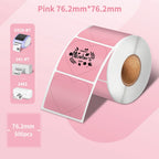 Phomemo PM-241BT Shipping Label Printer Label Sticker Round Label Square Label Rainbow Color DIY Logo Design Small Business
