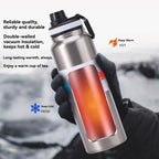 600/800/1000ML Thermos Bottle Stainless Steel Car Thermal Cup Keeps Cold and Heat Thermal Mug Sports Insulated Cup Vacuum Flask
