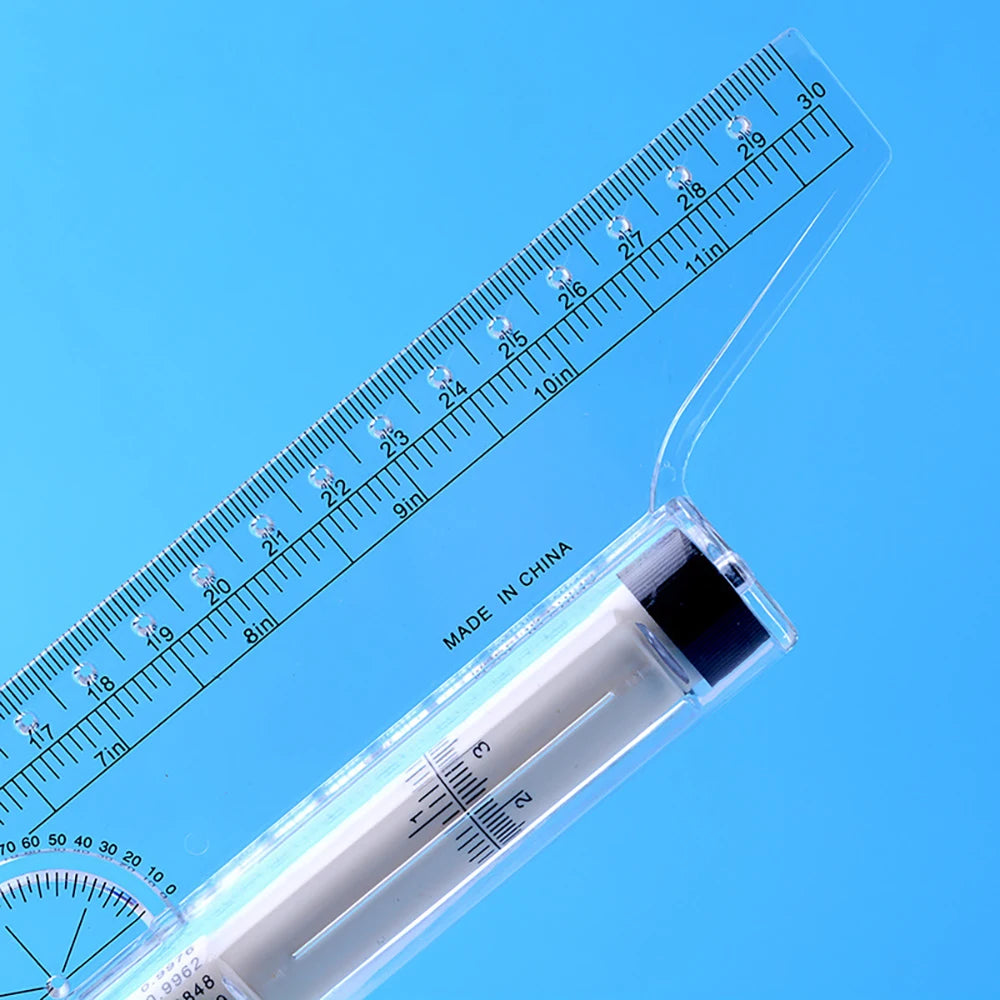 30cm/15cm drawing parallel ruler, roller balance ruler multifunctional drawing design, drawing ruler tool