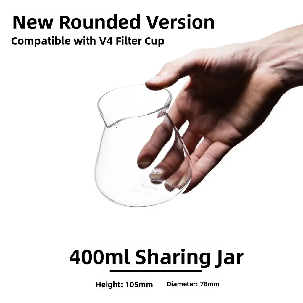 175ml 275ml Hand-Poured Coffee Sensory Smell Taste Cup Heat-Resistant Glass Sharing Jug Transparent European Style Texture De...