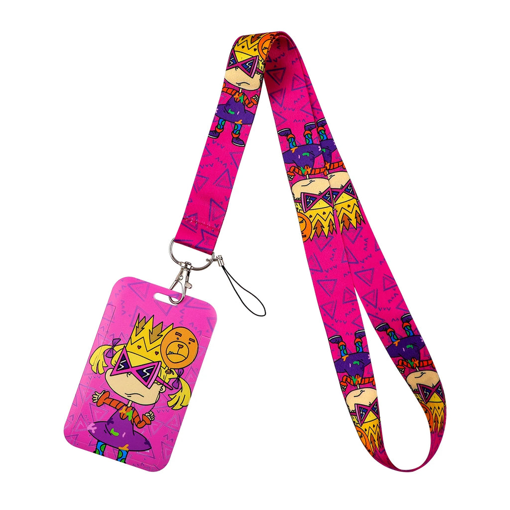 Animated Comedy Lanyard for Key Neck Strap ID Card Cell Phone Strap Badge Holder Hang Rope Keychain Accessories Gifts