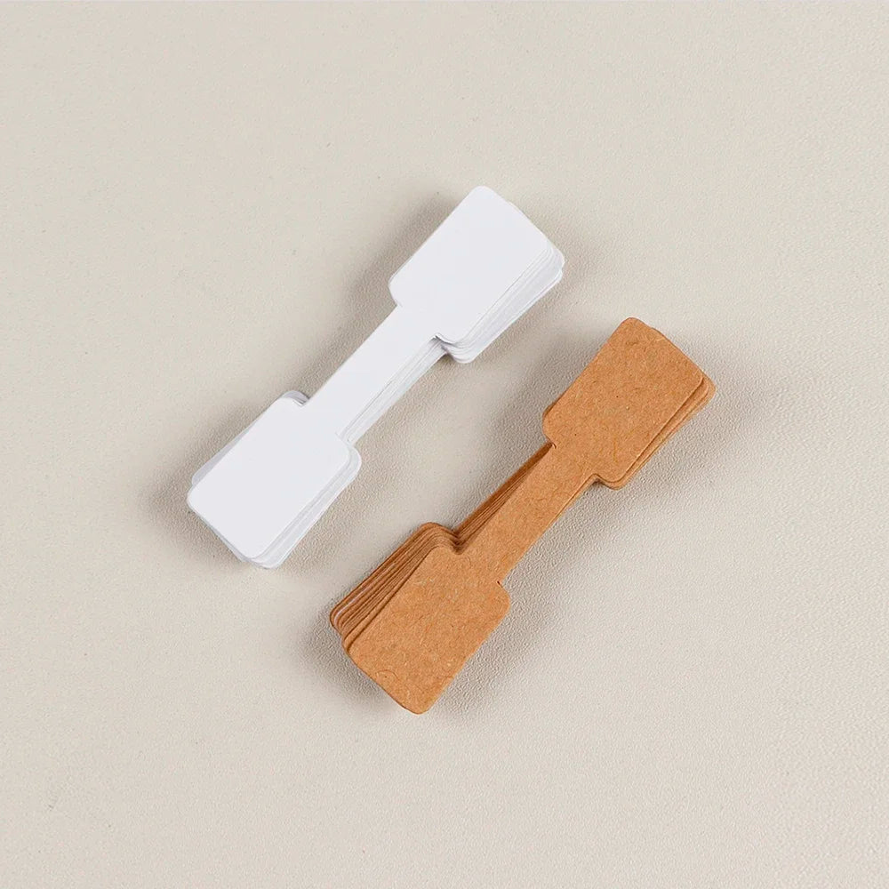 100/200pc Square Price Tag for Jewelry Stand 8 Color Display Card Earring Necklace Bracelet Blank Self Adhesive Label Packaging