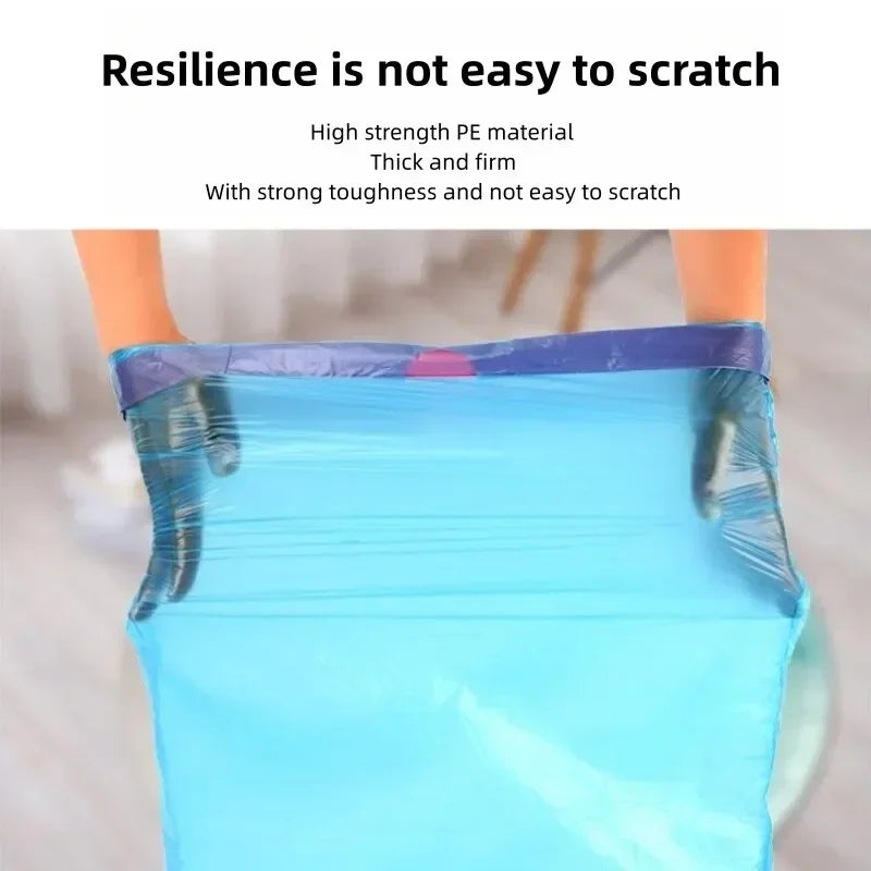 30/300pcs Portable garbage bag Thickened Garbage Bag Portable Household Disposable Trash Bags Kitchen accessories