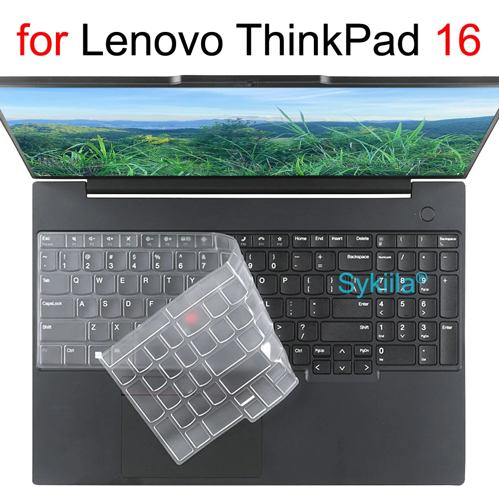 Keyboard Cover for Lenovo ThinkPad 16 Z16 P1 X1 E16 L16 P16 T16 P16s P16v T1g T16g Gen 8 7 6 5 4 3 Silicone Protector Skin Case