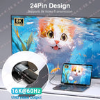Mini USB4 80Gbps 240W Thunderbolt5/4 Magnetic Adapter USB C To Type C Fast Charge Magnet Converter Cable 8K@60Hz Type C Adapter