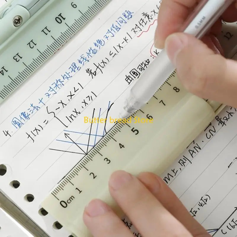 W89C Multifunction 3 in 1 Ruler Dawing Ruler Tool School Geometry Tool For Student Measuring and Drawing