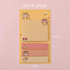 Cartoon Sticky Notes kawaii Cute Memo Pad Portable Index Label Stickers Notes School Stationery Supplies