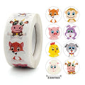 100-500pc Stickers Rolling Animal Roll Stickers Small Cute Game Sticker DIY Gift Sealing Label Decoration