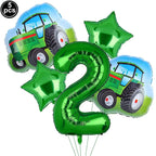 Green Tractor Birthday Party Supplies Farm Tractor Paper Plates Cup Napkins for Tractor Birthday Party Decoration Supplies