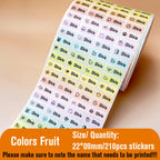 210pcs Custom Waterproof Name Tag Sticker Kawaii Stationery Stickers Decals Personalized First Name Label for Children School
