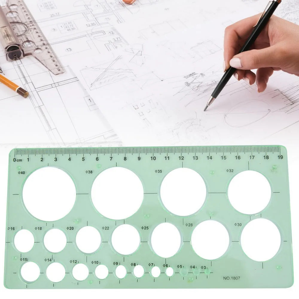 6 Sets Architecture Draft Template Rulers Various Patterns Smooth Drawing Template Multi-function Precision Hollow Ruler Kit