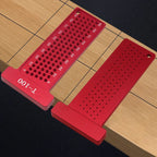 Aluminum T Square Marking Gauge Right Angle Protractor Dual Scale Woodworking Carpenter Layout Scribing Ruler