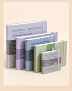 40sheet Tearable Drawing Notebook Sketchbook Handbook 250gsm Paper Mini Book for Watercolor Acrylic Marker Pen Gouache