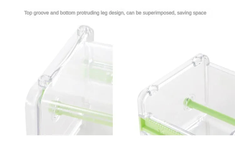 Stackable Tape Dispenser Transparent Design Tape Holder Creative Washi Tape Cutter Stationery School Supplies Office Supplies