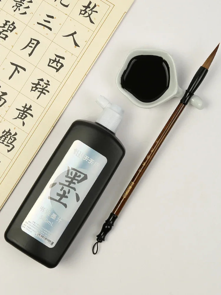 50ml/100ml/250ml Sumi Liquid Ink for Professioanl Traditional Calligraphy and Brush Painting Chinese Ink Writing Artworks