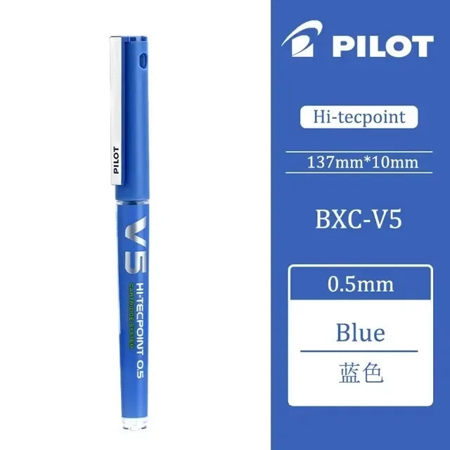 Japan Pilot V5/V7 Gel Pen Straight Liquid Replaceable Ink Cartridge 0.5/0.7mm for Writing School Stationery Office Accessories