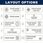 Custom LOGO Blank Metal Aluminium Sublimation Reusable Employee Staff Magnetic Nametag Name Badge With Magnet