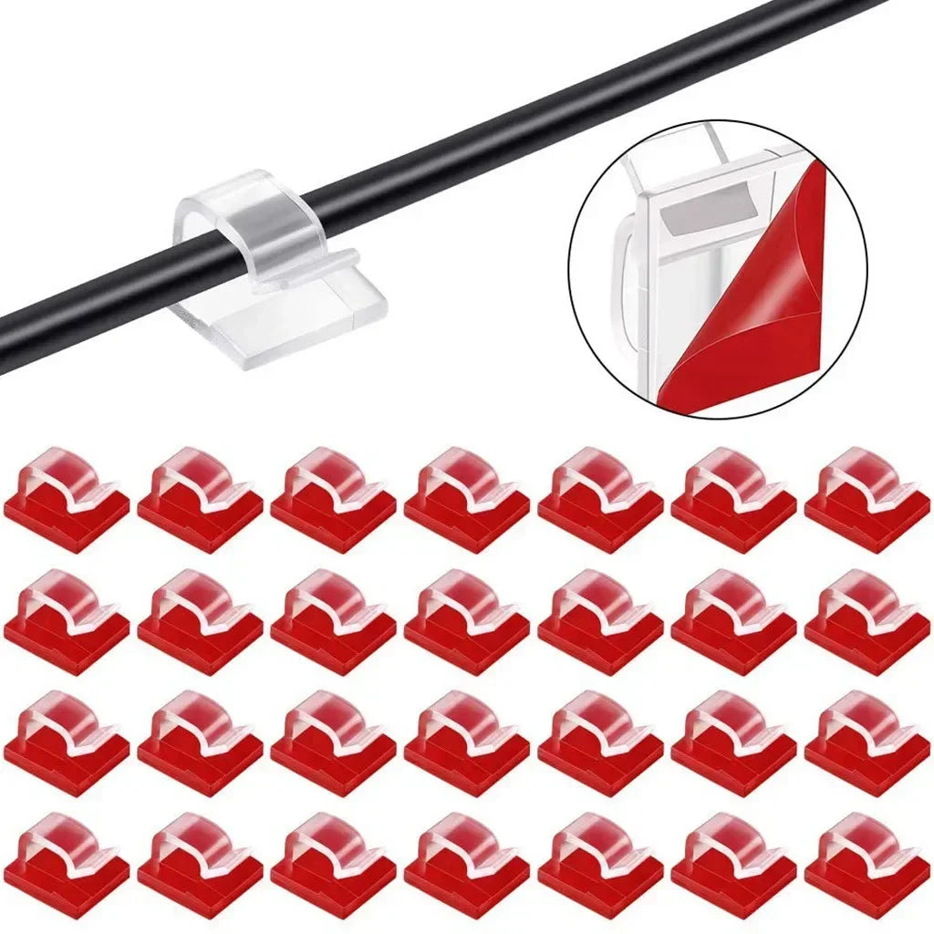 Car Cable Clamp Accessories Guiding Line Self-adhesive Line Management Clips Wiring Wire Arrangement Electrical Equipment WINDER