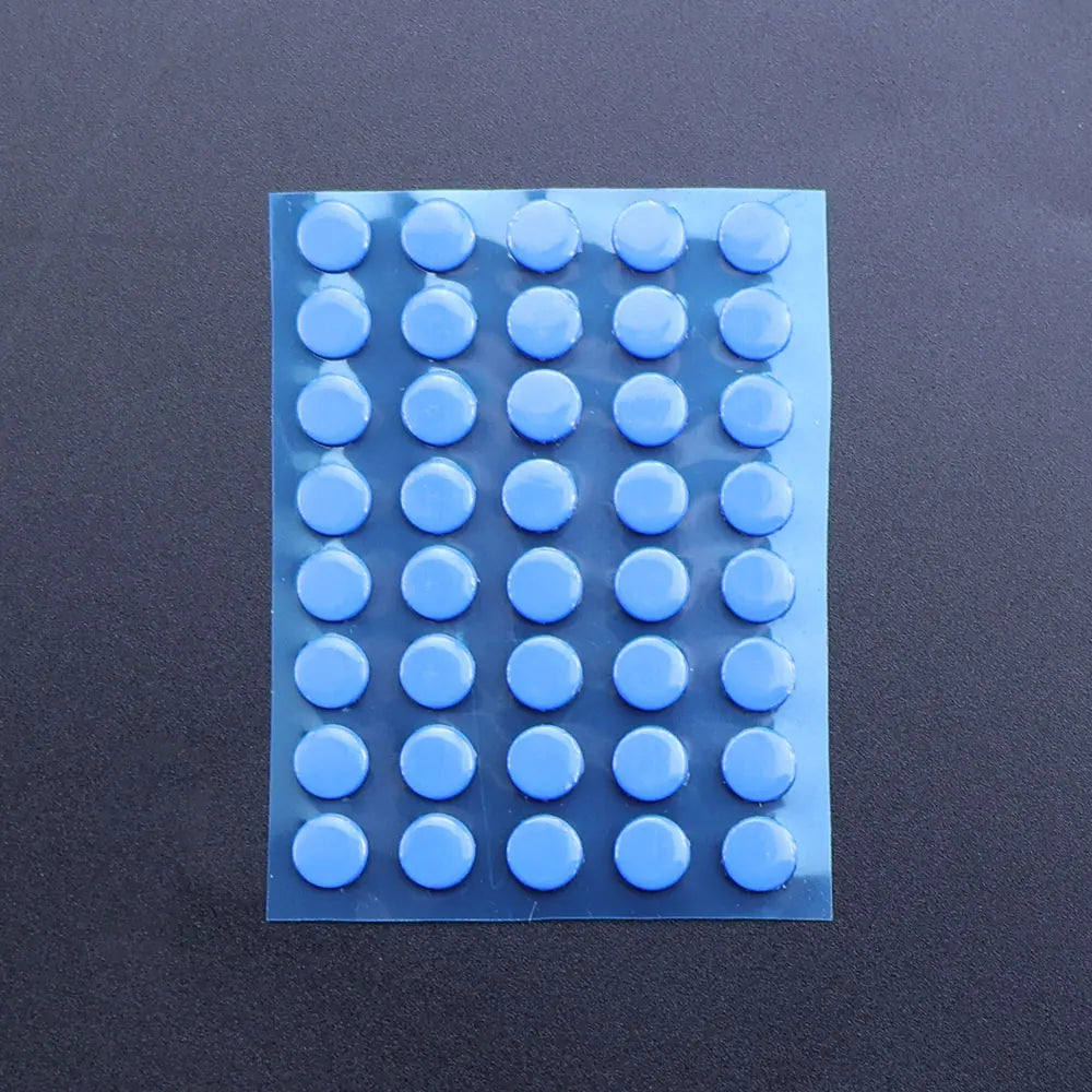 JCD 40Pcs 6.5mm Diameter 0.8mm Thickness Small Dots Universal Mouse Skates for Logitech Rubberized Mouse Foot Glide Feet Sticker