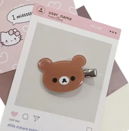 Kawaii Rilakkuma Easy Bear Phone Rope Chain Keyrings Lazybear Doll Keychains Bag Key Pendants Gift