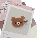 Kawaii Rilakkuma Easy Bear Phone Rope Chain Keyrings Lazybear Doll Keychains Bag Key Pendants Gift