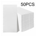 25/50PCS White Prefolded Paper Napkins Built-in Flatware Pocket Disposable Dinner Paper Napkins Christmas Wedding Party Supplies