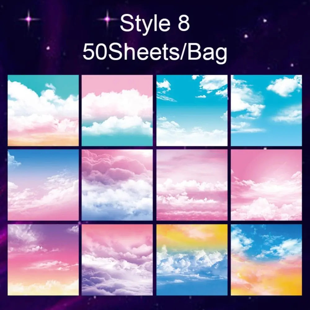 Creative Square Star Sky Constellations Origami Paper Kid DIY Handmade Double-sided Coloring Fold Craft Paper Art Material Gift