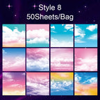 Creative Square Star Sky Constellations Origami Paper Kid DIY Handmade Double-sided Coloring Fold Craft Paper Art Material Gift