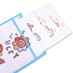 Waterproof Document Storage Pouch Reusable Dry Erasable File Bag Kids PVC Clear Diy Pockets Hanging File for Teaching Supplies