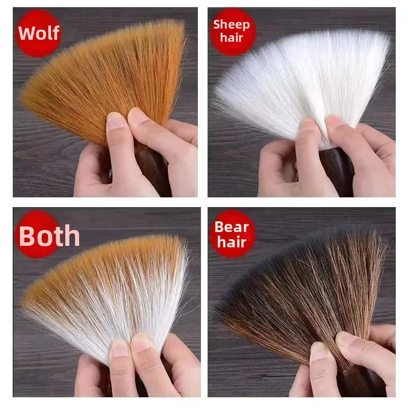 Large Calligraphy Brush Chinese Pen Weasel Wolf Wool Bear Hair Big Character Writing Brush For Spring Festival Couplets