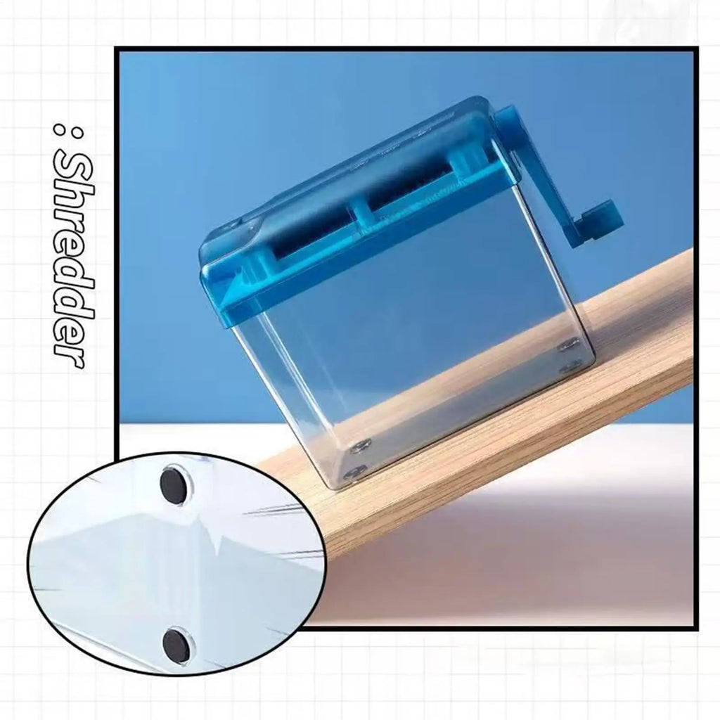Small Paper Shredder Manual Document Shredder Household Paper Shredding Solution Household Small Mini Paper Shredder Tool
